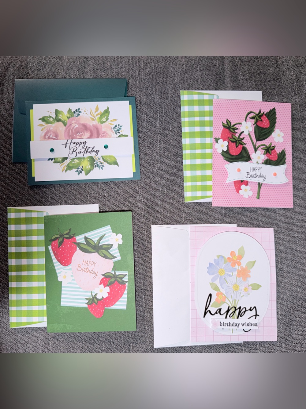 Handmade Greeting Cards – Set of 4